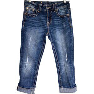 Miss Me JE5014F432 Flare Jeans Distressed Dark 26